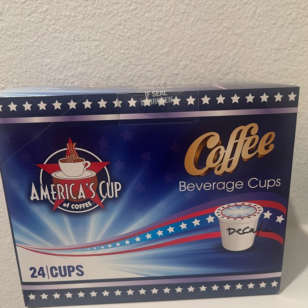Americas cup (KCups) have both regular & decaf